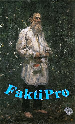 Картина Ильи Репина, которая породила миф про босого Толстого