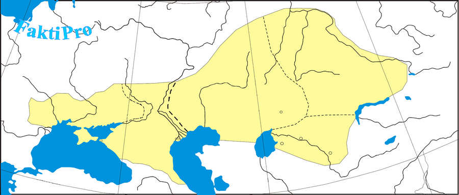 Предполагаемая территория Дешт-и-Кипчак или Половецкой степи