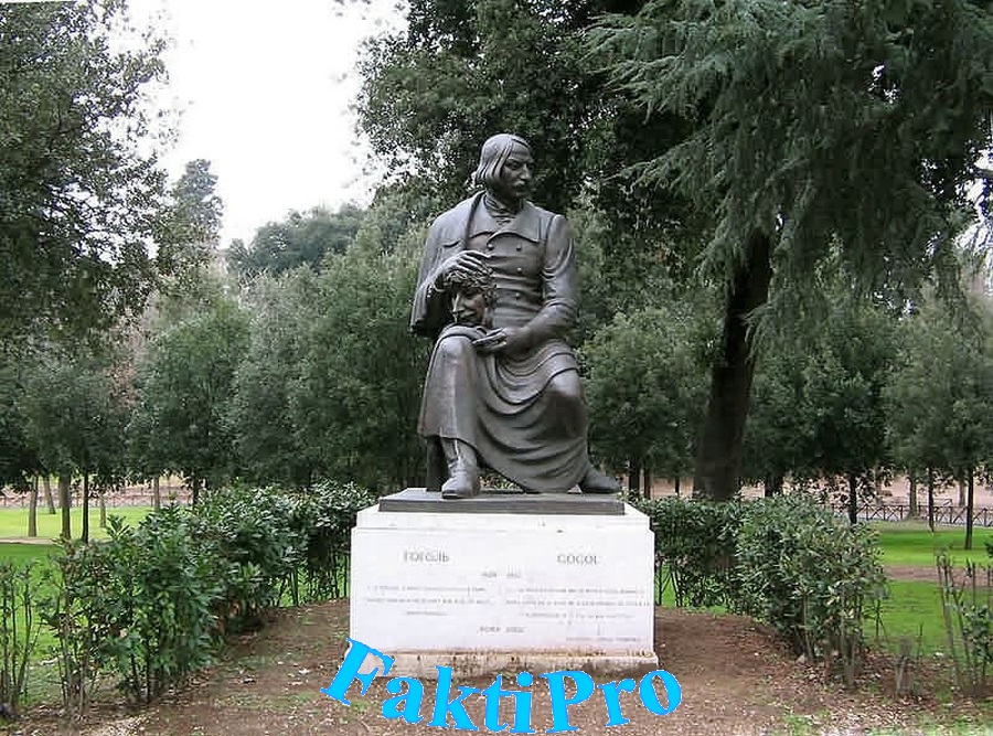  Памятник Гоголю в Риме в Римском «Саду Поэтов»